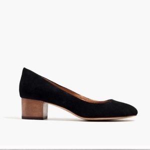 Madewell Ella Pump in Black Suede Size 7